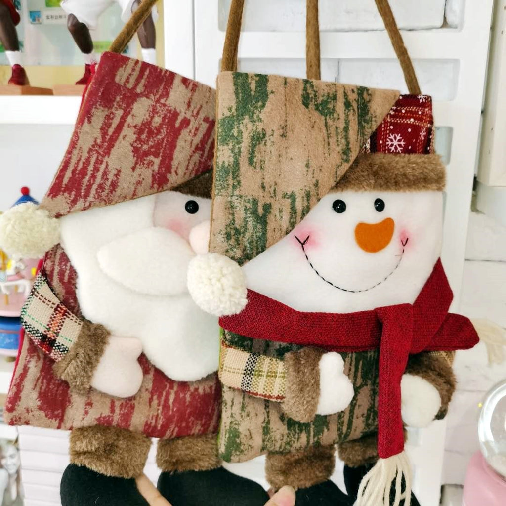 Christmas Children Kindergarten Gift Bag Backpack Christmas Cartoon Old Man Gift Bag Decoration Supplies