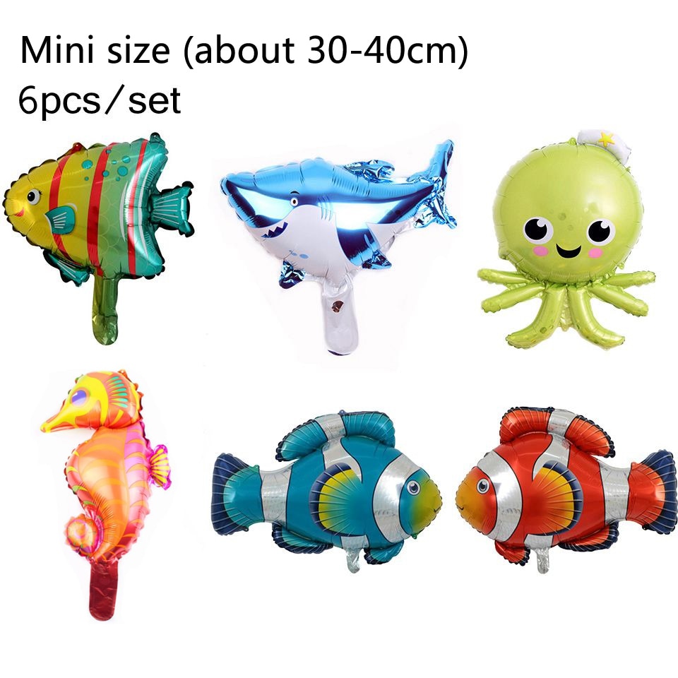 1pc Under Sea Animal Balloon Cute Crab/Starfish/Octopus Balloons Sea Party Theme Kid Happy Birthday Decor Baby Shower Supplies