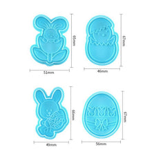 Load image into Gallery viewer, 4PCS/SET DIY Dinosaur Cookie Mold Food Grade Plastic Animal Biscuit Cutter Jungle Party Baking Tools Birthday Cupcake Supplies