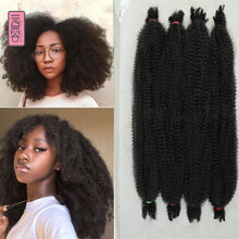 Load image into Gallery viewer, Skhek Kinky Marley Braiding Hair Springy Afro Twist Crochet Hair Bulk Extensions Faux Locs Marely Braid For African Women