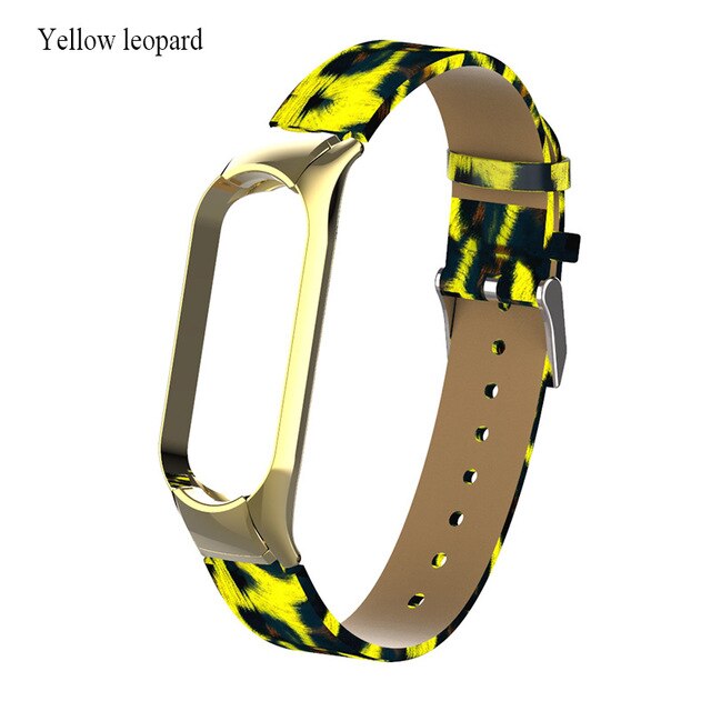 Christmas Gift Personalized printed leather strap For XiaoMi Mi Band5 Mi Band 4 Bracelet Color printed Wristband for XiaoMi Mi Band 3 4 5 Strap
