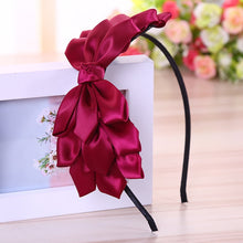 Load image into Gallery viewer, Organza Headbands Hair Bands Knotted Hairband Hair Jewelry Bezel Turban Women Girls Hair Accessories Solid Bow Head Hoop
