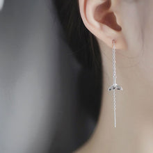 Load image into Gallery viewer, Christmas Gift 925 Sterling Silver French Style High Quality Tassel Zircon Earrings Women Fashion Wedding Party Jewelry