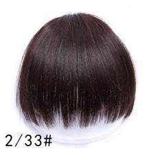 Load image into Gallery viewer, Skhek  Fake Blunt air Bangs hair Clip-In Extension Synthetic Fake Fringe Natural False hairpiece For Women Clip In Bangs