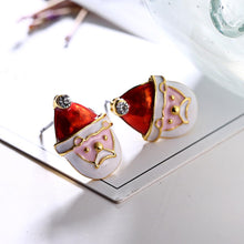 Load image into Gallery viewer, Christmas Gift New Hot Elk Christmas Tree Cartoon Bell Santa Claus Stud Earrings For Women Fashion Jewelry Pendientes boucle d&#39;oreille