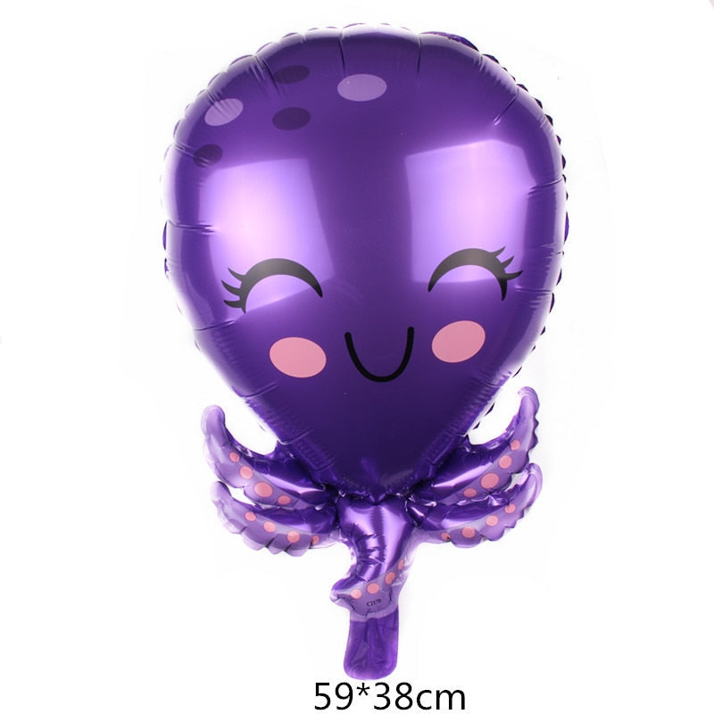 1pc Under Sea Animal Balloon Cute Crab/Starfish/Octopus Balloons Sea Party Theme Kid Happy Birthday Decor Baby Shower Supplies