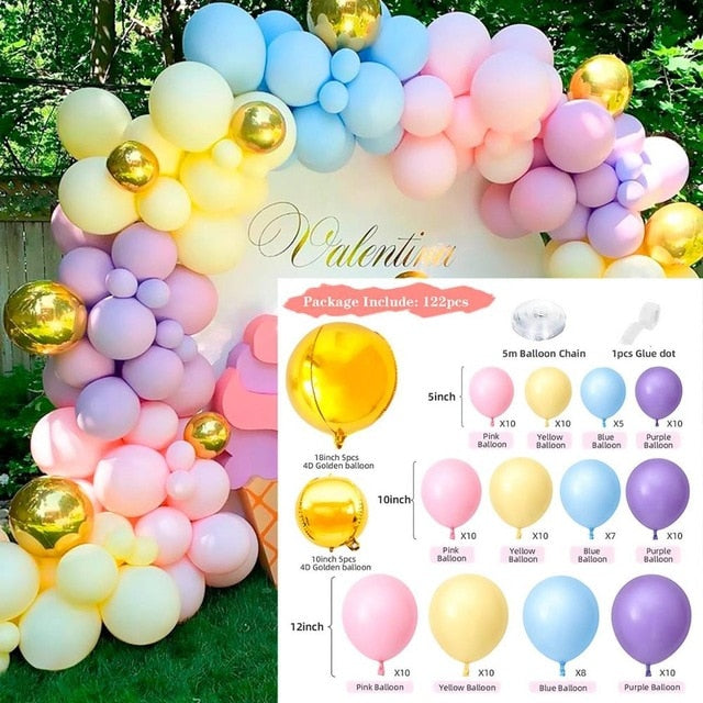 Skhek  Balloon Garland Arch Kit Wedding Birthday Balloons Decoration Party Balloons For Baby Shower Decor Ballon Baloon Accessories