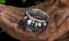 Load image into Gallery viewer, Skhek Punk Rock Gothic Style Stainless Steel Gothic Accessories Lost Skull Ring Anel Masculino Punk Jewelry Boyfriend Gift