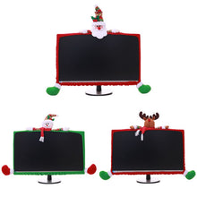 Load image into Gallery viewer, New Christmas Decorations 3D Cartoon Computer Cover Non-woven Computer Dress Up Home Office Campus Creative Decoration