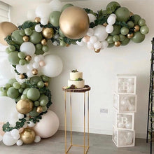Load image into Gallery viewer, Skhek  Green Macaron Metal Balloon Garland Arch Kit Wedding Birthday Party Decorations Confetti Latex Balloons For Kids Baby Shower