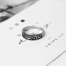 Load image into Gallery viewer, Stars and Moon Rings Rings for Women Silver Fashion Carved Handmade Jewelry