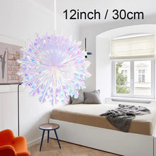 Load image into Gallery viewer, Iridescent Shiny Rainbow Honeycomb Snowflake Xmas Tree Star Fan Curtains for Birthday Party Wedding Christmas Decor Wholesale