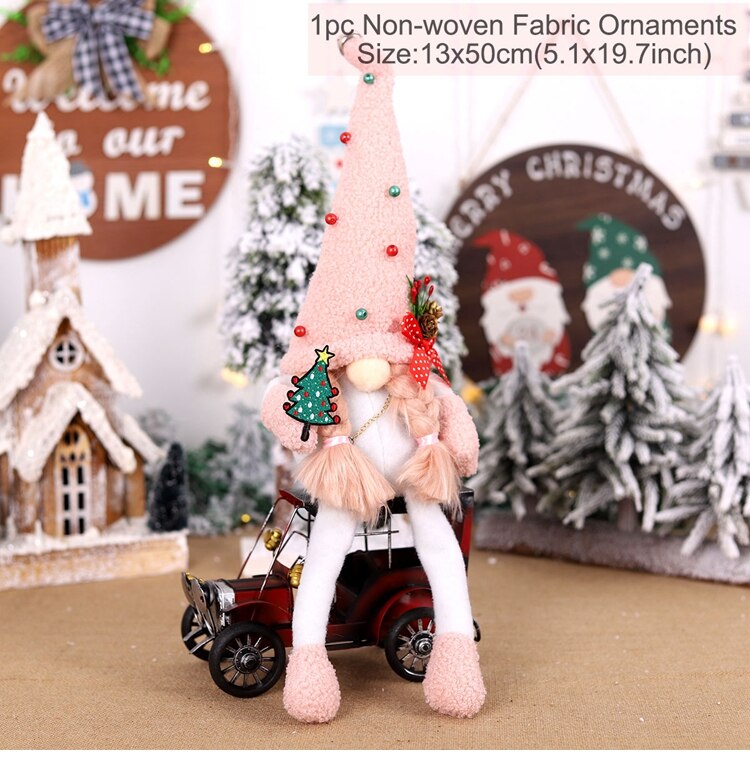 Christmas Gift Christmas Faceless Doll Merry Christmas Decorations For Home 2021 Cristmas Ornament Xmas Navidad Natal Gifts Happy New Year 2022