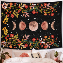 Load image into Gallery viewer, Psychedelic Moon Starry Tapestry Flower Wall Hanging Room Sky Carpet Dorm Tapestries Art Home Decoration Accessories