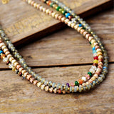 Skhek Unique New Natural Stones Simple Choker Necklaces Fashionable Women Beaded Collar Necklace Designer Jewelry Bijoux