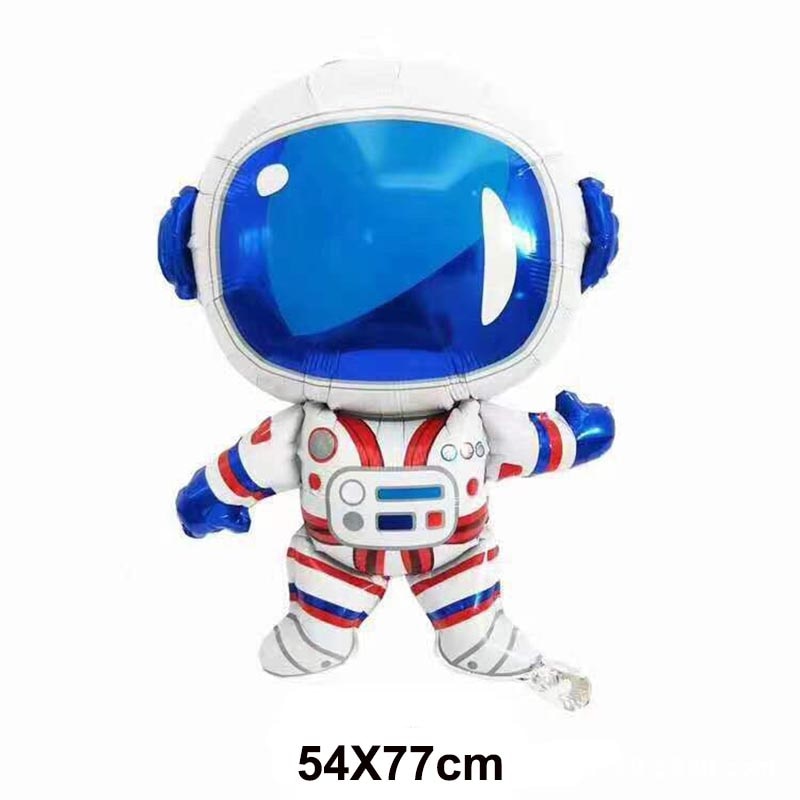 3D Rocket Balloons Astronaut Foil balloon Outer Space Spaceship ET Ballon For Birthday Party Decorations Boy Kids Baloons Toys