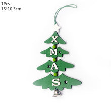 Load image into Gallery viewer, Wooden Christmas Decoration for Home Christmas Tree Pendant Christmas Wood Ornaments Navidad New Year 2020
