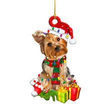 Load image into Gallery viewer, New Christmas Hanging Pendants Dog Wooden Ornament Xmas Tree Decoration Ornaments Happy New Year Gift Home Decorations Navidad