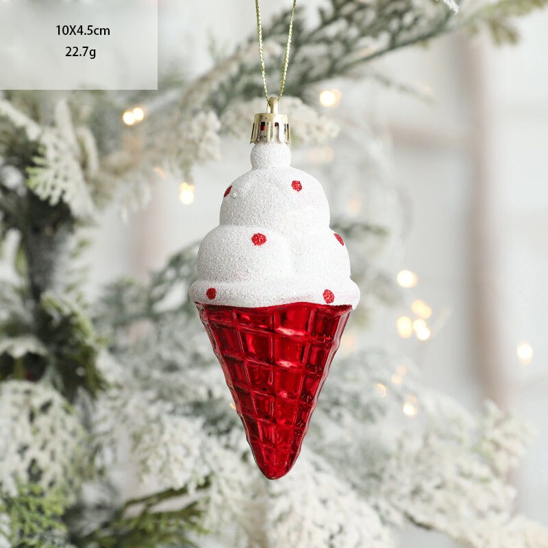 Christmas Gift 2pcs Christmas Tree Decorations Ornaments Pendant Santa Claus Stocking Hanging Xmas Tree Decorations Kerst Natale Navidad 2021