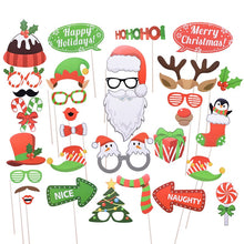 Load image into Gallery viewer, Christmas Decorations for Home Merry Christmas Balloons Banner Photo Booth Props 2021 Happy New Year Decorations Navidad