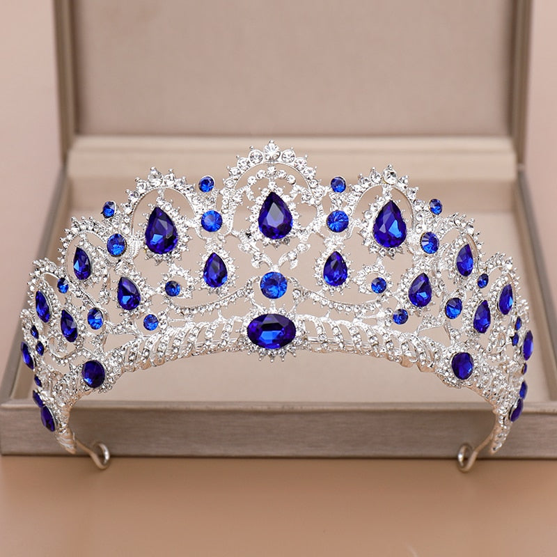 Wedding Crown Bridal Headpiece Gold Silver Color Rhinestone Crystal Diadem Queen Crown Princess Tiaras Wedding Hair Jewelry