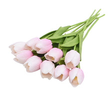 Load image into Gallery viewer, 5/10pcs Artificial Tulips Flowers Home Garden Decoration Real Touch Flower Bouquet Birthday Party Wedding Decoration Fake Flower