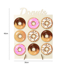 Load image into Gallery viewer, 1set Children&#39;s Birthday Baby Full Moon Creative Layout Theme Party Decoration Donut Fruit Ice Cream Balloon Banner Donut Shelf
