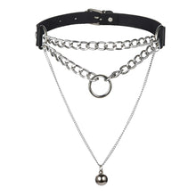 Load image into Gallery viewer, Egirl Choker Collar Lock Gothic Necklace Punk Goth Jewelry  Harajuku Style Black Chocker  Emo Grunge Aesthetic Accessories