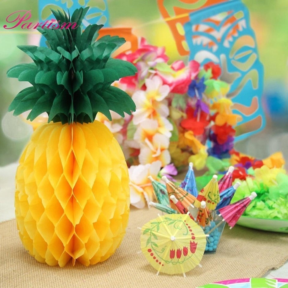 1Set Pineapple Theme Balloon Tropical Party Decor Banner Wedding Cake Decor For Bachelorette Party  Pool Birthday Party Supplies