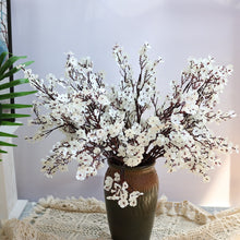 Load image into Gallery viewer, Skhek  White Artificial Flowers Cherry Blossoms Gypsophila Fake Plants DIY Wedding Bouquet Vases For Home Decor Faux Christmas Branch