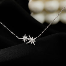 Load image into Gallery viewer, Hot Sale Diamond Star Pendant Necklace S925 Sterling Silve Women Fine Jewelry Cute Accessories for Wedding Party Gift