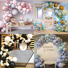 Load image into Gallery viewer, Skhek 134pcs Macaron Balloons Garland Arch Black Silver Rose gold 4D Ballon Wedding Birthday Baloon Party Decor Kids Baby Shower