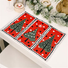 Load image into Gallery viewer, Christmas Gift New Year Navidad Elk Knitted Cloth Insulation Placemat Christmas Table Decoration Xmas Merry Christmas Xmas Christmas Decoration