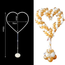 Load image into Gallery viewer, Skhek  DIY Heart-Shaped Balloon Stand Arch Balloon Holder Support Balloon Column Baby Shower Birthday Wedding Party Decoration
