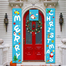 Load image into Gallery viewer, Christmas Gift Merry Christmas Banners Decoration Non-Woven Hanging Flag Xmas Ornaments Home Door Banner Set Navidad 2022 Christmas Decoration