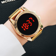 Load image into Gallery viewer, Christmas Gift Luxury Digital Magnetic Watches For Women Rose Gold Stainless Steel Dress LED Quartz Watch Relogio Feminino Dropshipping Clock