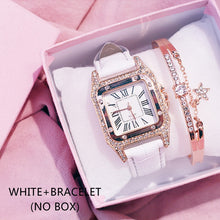 Load image into Gallery viewer, Christmas Gift Women Diamond Watch Starry Luxury Bracelet Set Watches Ladies Casual Leather Band Quartz Wristwatch Female Clock Zegarek Damski
