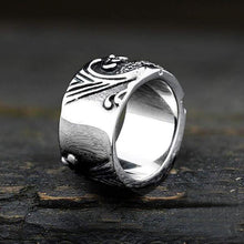 Load image into Gallery viewer, Skhek Gothic Style Dropshipping Stainless Steel Fish Ring Biker Hiphop Rock Roll Gothic Jewelry Unique Fashion Gift for Men 130
