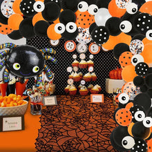 Load image into Gallery viewer, SKHEK Halloween 106Pcs Halloween Latex Balloons Garland Kit Arch Orange Black Spider  Globals Halloween Party Decoration Kids Birhtday Gifts Toy