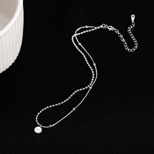 Load image into Gallery viewer, Real 925 Sterling Silver Choker Collar Short Necklaces Round Choker Clavicle Chain Lucky Necklace Women Fine Jewelry Accessories