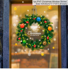 Load image into Gallery viewer, Christmas Gift Christmas Windows Sticker Merry Christmas Decorations For Home 2021 Christmas Ornament Xmas Navidad Noel Gifts New Year 2022