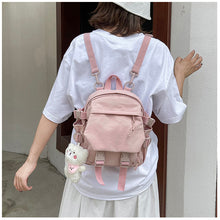 Load image into Gallery viewer, Skhek Back to school supplies Fashion Kawaii Mini Backpack Women Shoulder Bag For Teenage Girls Multi-Function Small Bagpack Ladies Travle School Backpacks