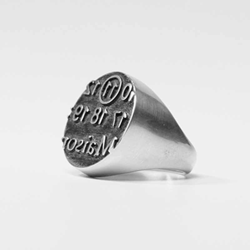 Skhek Gothic Style Punk Rock Retro Design Number Rings For Man Women Jewelry Stainless Steel Best Friend Party Lucky Gifts Bague Femme