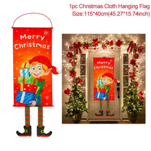 Load image into Gallery viewer, Merry Christmas Porch Door Banner Hanging Ornament Christmas Decoration For Home Xmas Navidad 2020 Happy New Year 2021