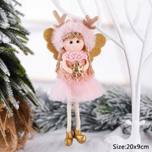Load image into Gallery viewer, New Year 2022 Christmas Elf Doll Ornaments Xmas Tree Hanging Pendant Navidad 2021 Santa Kids Gift Christmas Home Decoration