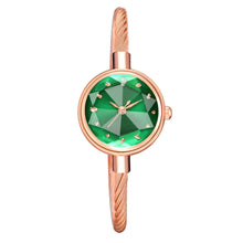 Load image into Gallery viewer, Christmas Gift 2pcs/Set Watch And Bracelete Women Diamond Geometric Glass Luxury Bracelet Set Watches Ladies Casual Quartz Wristwatch Clock