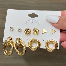 Load image into Gallery viewer, Skhek Bohemian Gold Snake Butterfly Drop Earrings Set For Women Pearl Acrylic Dangle Earrings 2022 Trend Set of Earrings Jewelry