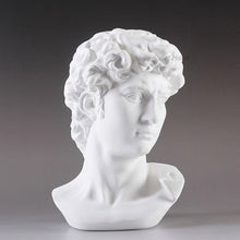 Load image into Gallery viewer, Greek Mythology David Head Bust Statue Mini Europe Michelangelo Home Decoration Resin Art Craft Sculpture Sketch Practice Gift