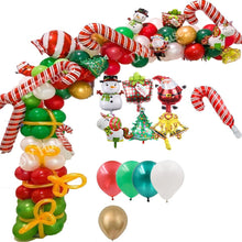 Load image into Gallery viewer, 102pcs/set Merry Christmas Balloons Set Santa Claus Snowman Tree Bell Balloon for 2020 Christmas Party Decoration Xmas Supplies