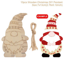 Load image into Gallery viewer, Christmas Gift Faceless Doll Wooden Pendent Merry Christmas Decoration For Home 2021 Navidad Noel Christmas Tree Decor Gifts New Year 2022